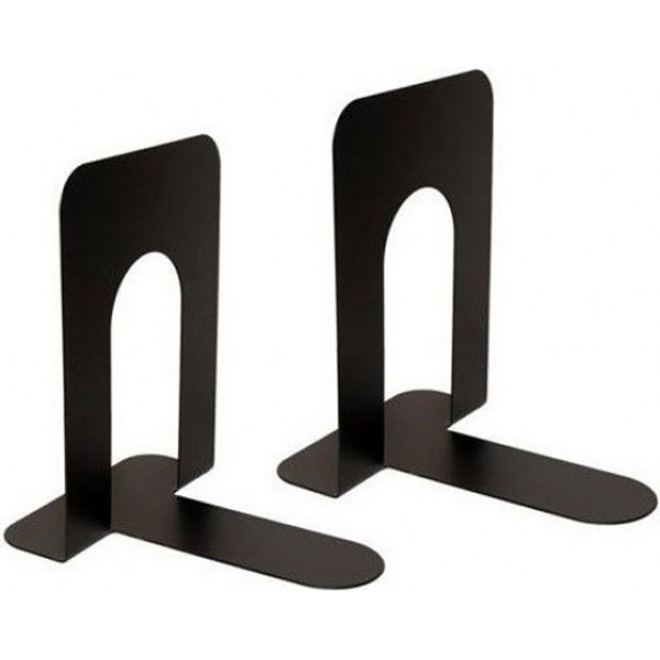 Deli E9263 228mm Book End (1x2) - Black (pc)